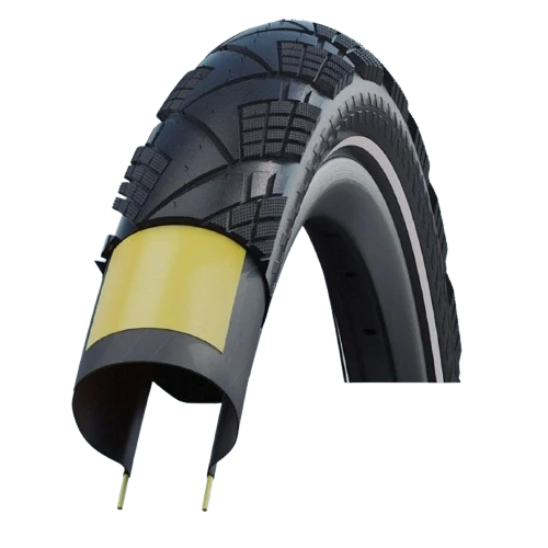 SCHWALBE MARATHON EFFICIENCY 700x55 ADDIX V-Guard Reflex TubeType Soft Black-dæk