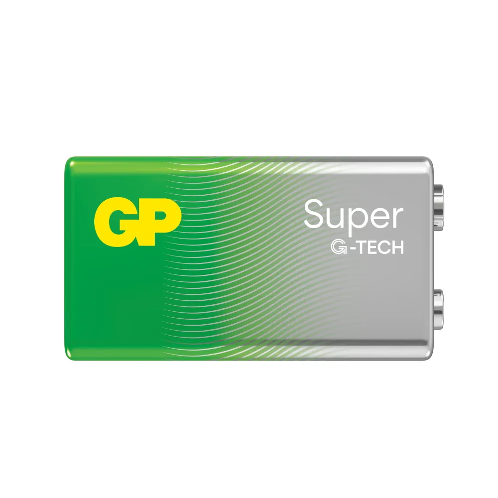 GP Super Alkaline 9V batteri, 1604A/6LF22, 1-pak