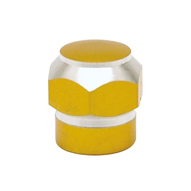 Trik Tropz Ventilspindelhætter Legering Twotone Hex Guld