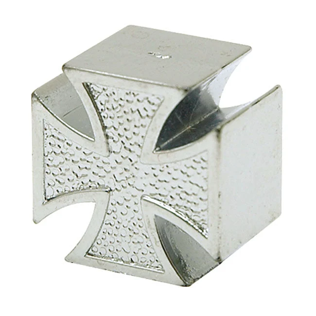 Trik Tropz ventilstammehætter malteserkors krom