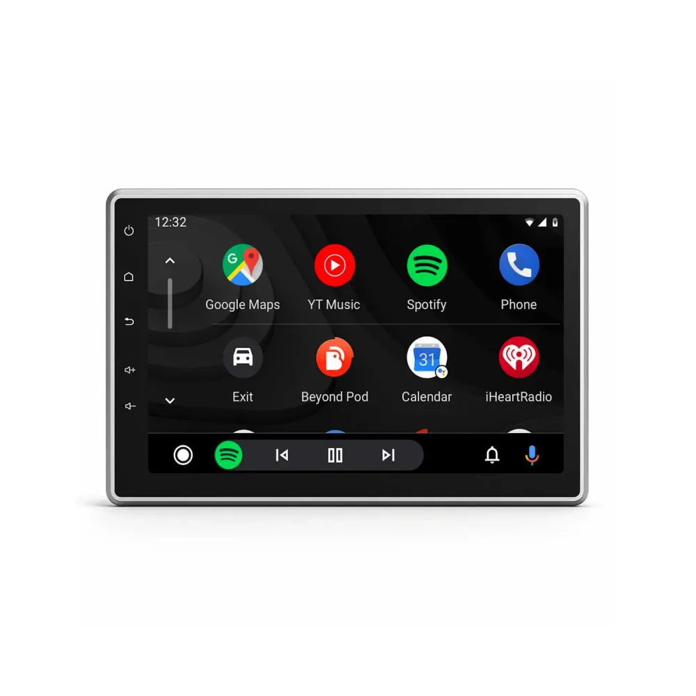 Universal 1-DIN bilstereo med 10,1" QLED-skærm | CarPlay | Android Auto | Bluetooth | Linux