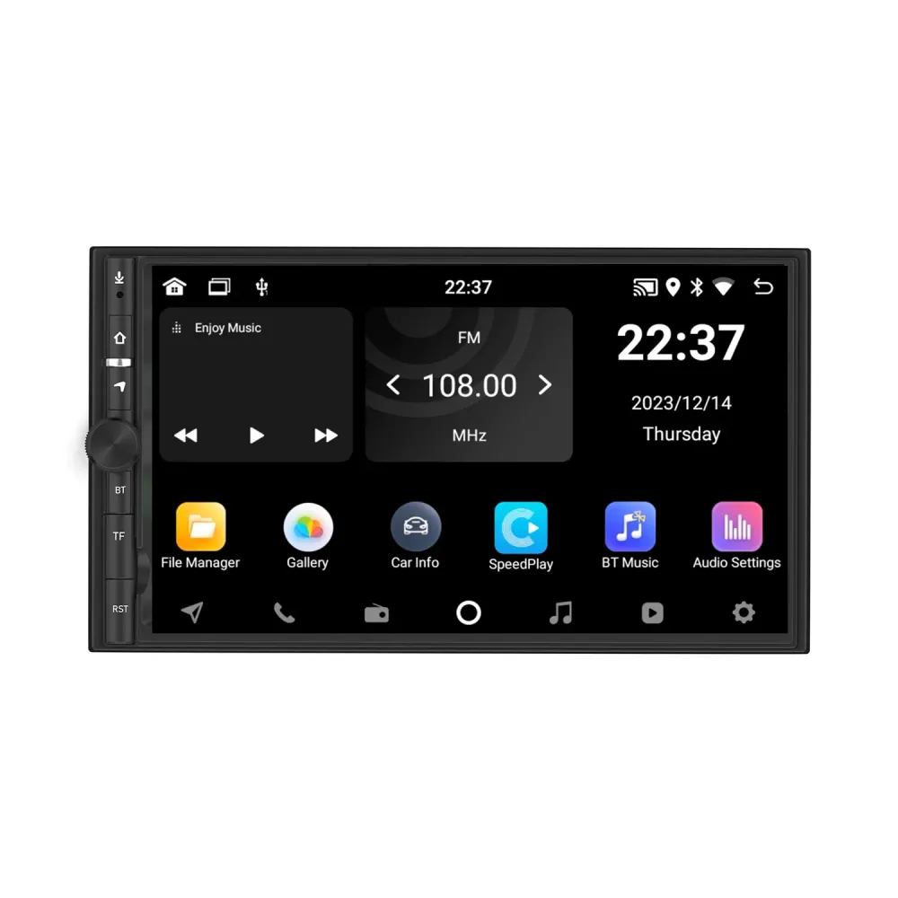 Universal 2 DIN navigation med knapper 7" | Carplay | Android | DAB+ | WIFI | 32GB