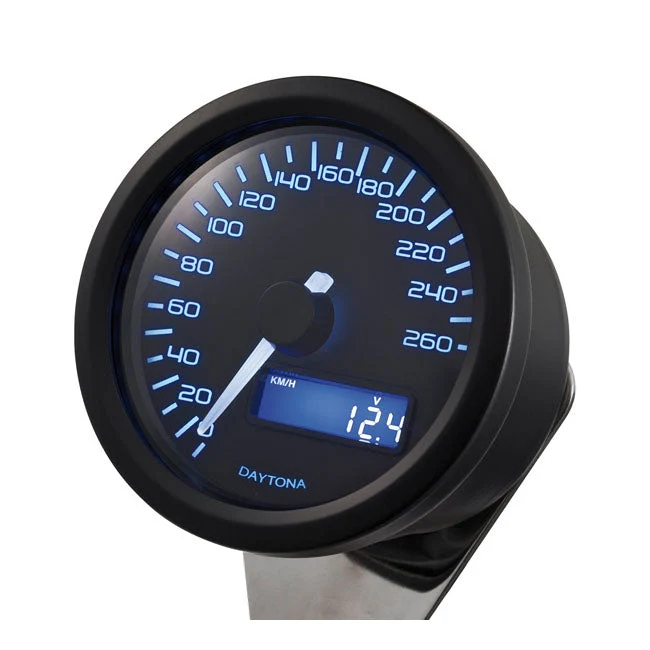 Velona Speedometer 60mm Sort 260 km/t