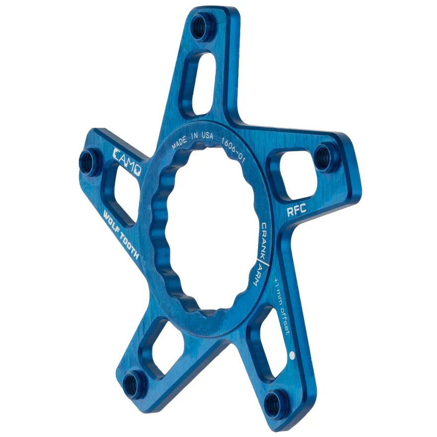 WOLF TOOTH CAMO P3 Raceface Cinch Direct Mount Offset 3mm Blå kranksæt stjerne