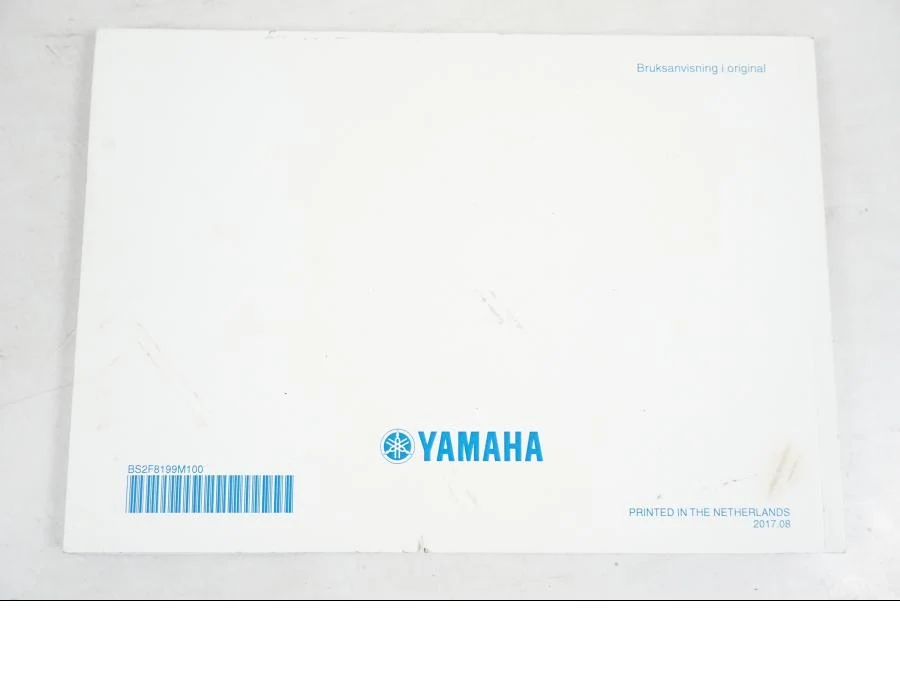 Brugsanvisning Yamaha