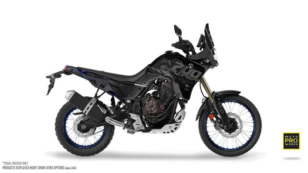 Yamaha Tenere 700 Dekor - "Thrust" (Sort)
