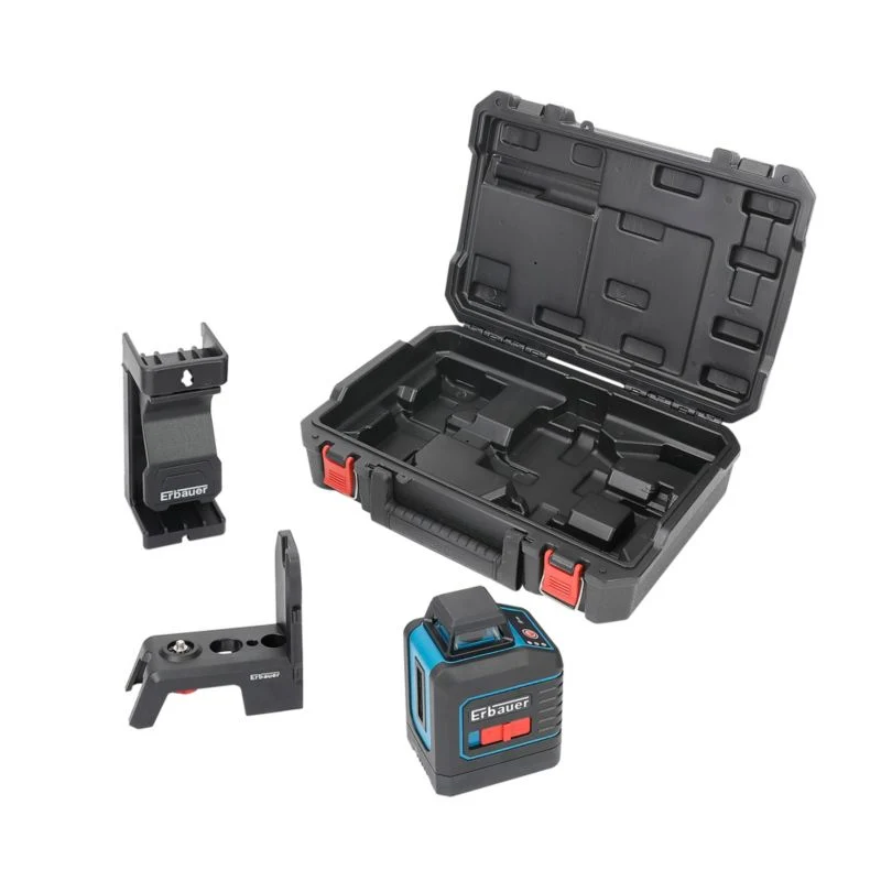 Erbauer 360° rød laser-vaterpas 20 m
