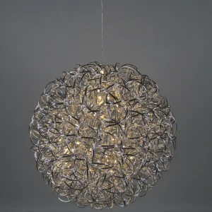 Kugle Vivid Sølv/Aluminium LED Lampe