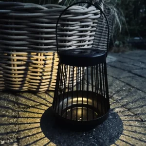 Lanterne med solceller - Onyx metal
