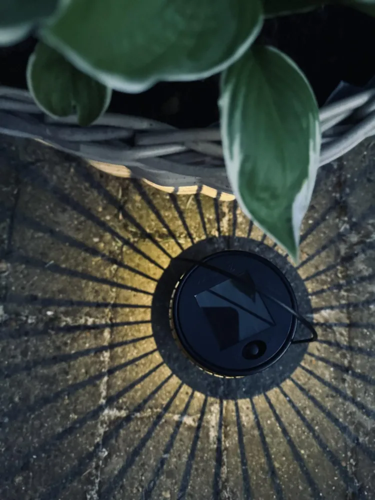 Lanterne med solceller - Onyx metal