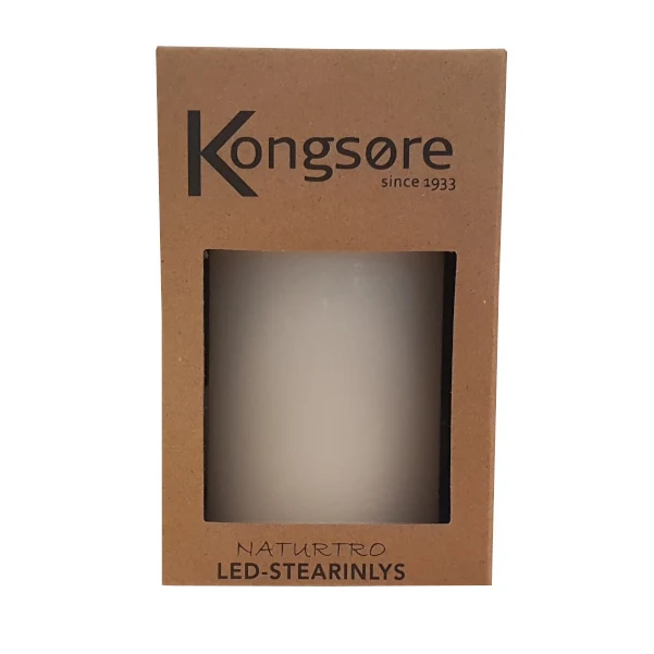 LED BLOKLYS Ø7,5x10CM Hvid