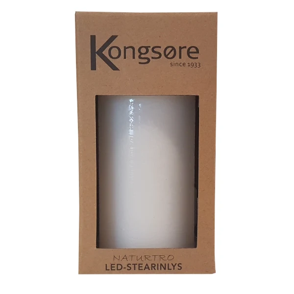 LED BLOKLYS Ø7,5x15CM Hvid