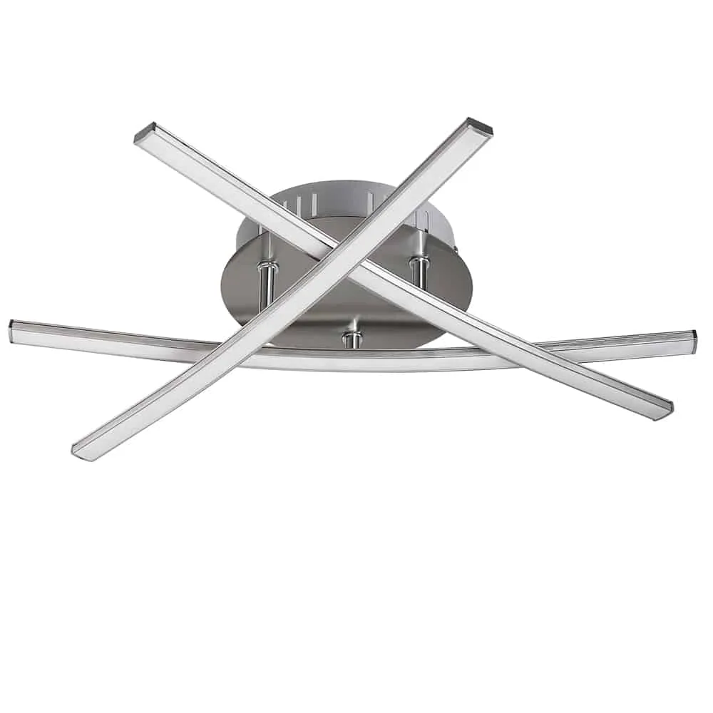 LED loftslampe, scalding hvid, drejelig, variant: 3 flammer