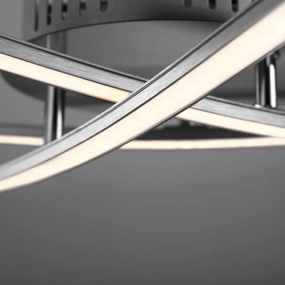 LED loftslampe, scalding hvid, drejelig, variant: 3 flammer