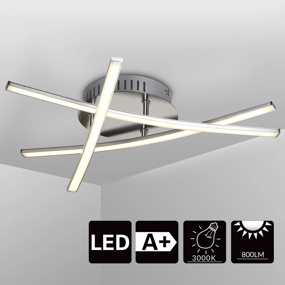 LED loftslampe, scalding hvid, drejelig, variant: 3 flammer
