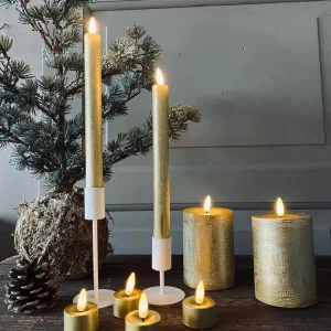 LED Lyspakke Guld - 8 Vivid med fjernbetjening