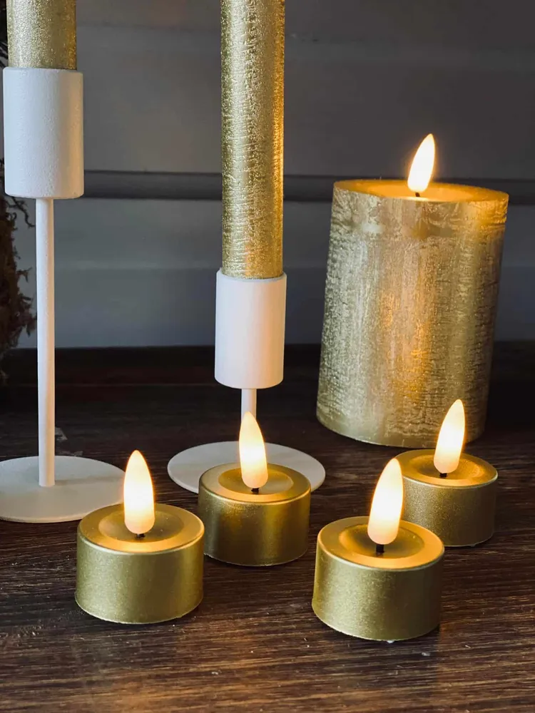 LED Lyspakke Guld - 8 Vivid med fjernbetjening