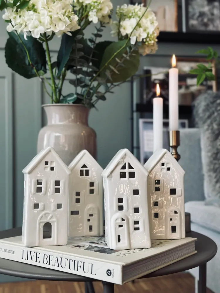 Lyshus med led - WHITE MIX