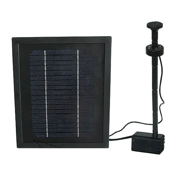 Solcellepumpe 250 med springvand og led vivid