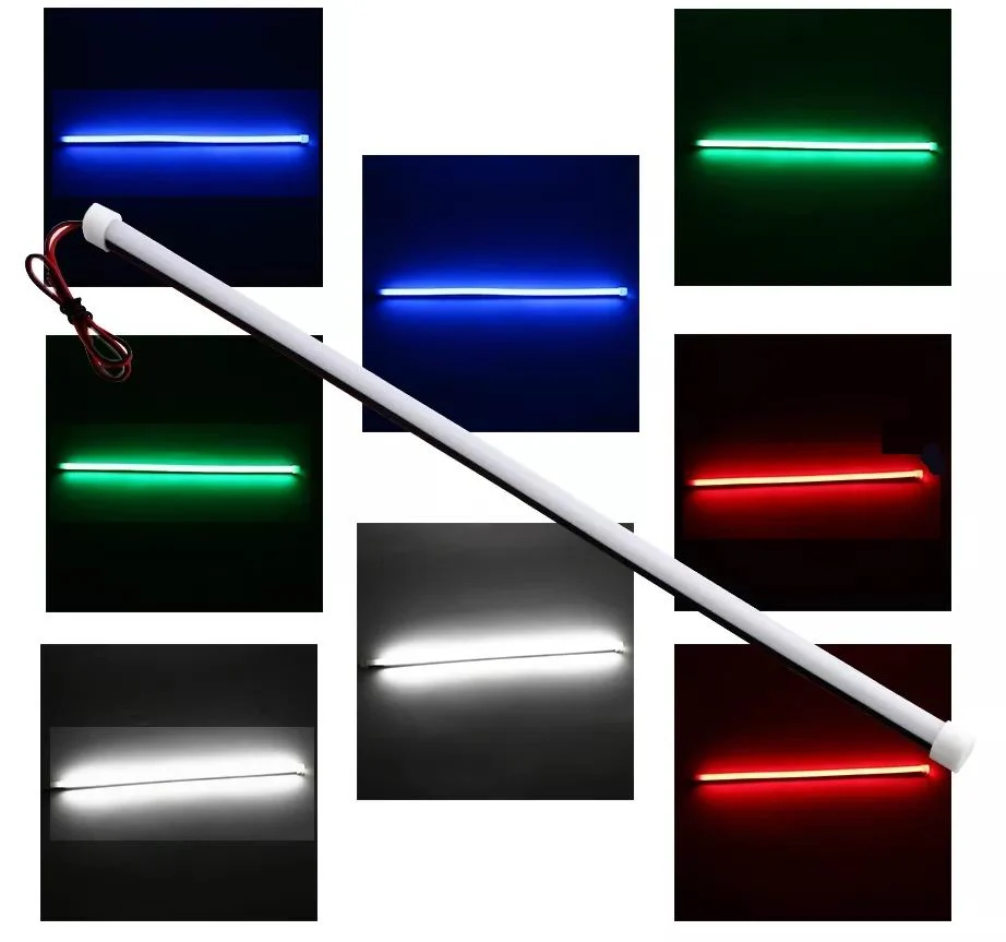 LED NEON strips 30cm, 12v. - vandtæt Hvid