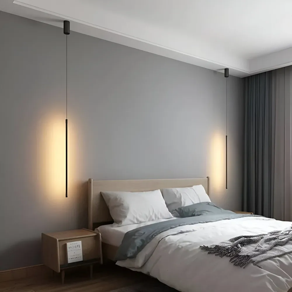 Simplystrip-pendel - elegant charcoal lineær led-pendel 60cm