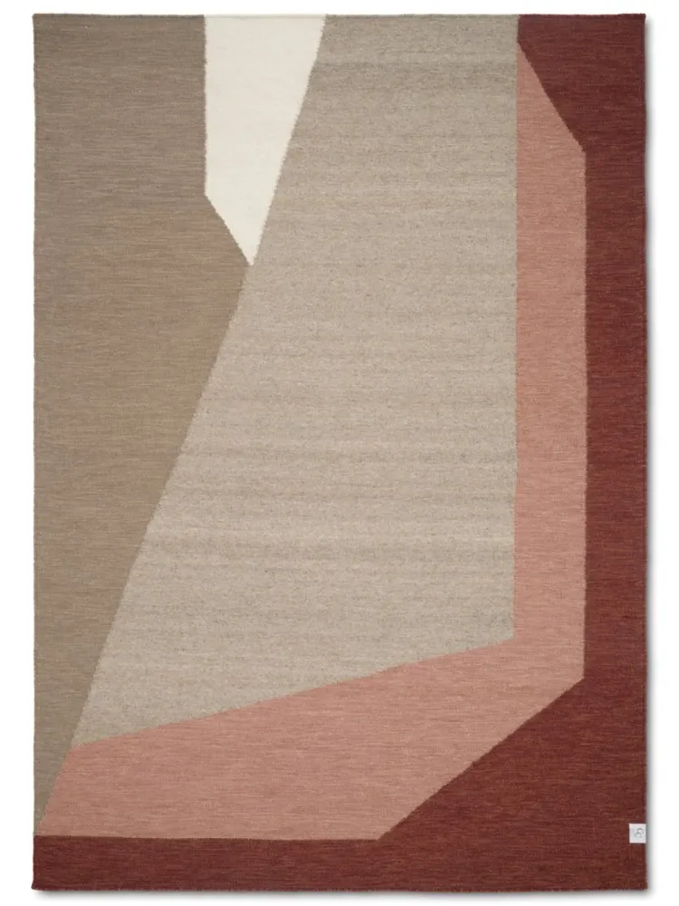 Levels Kelim Tæppe - Peach 80x200
