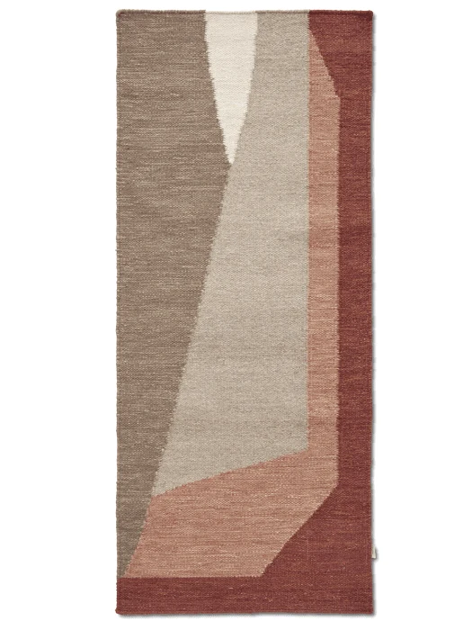 Levels Kelim Tæppe - Peach 80x200