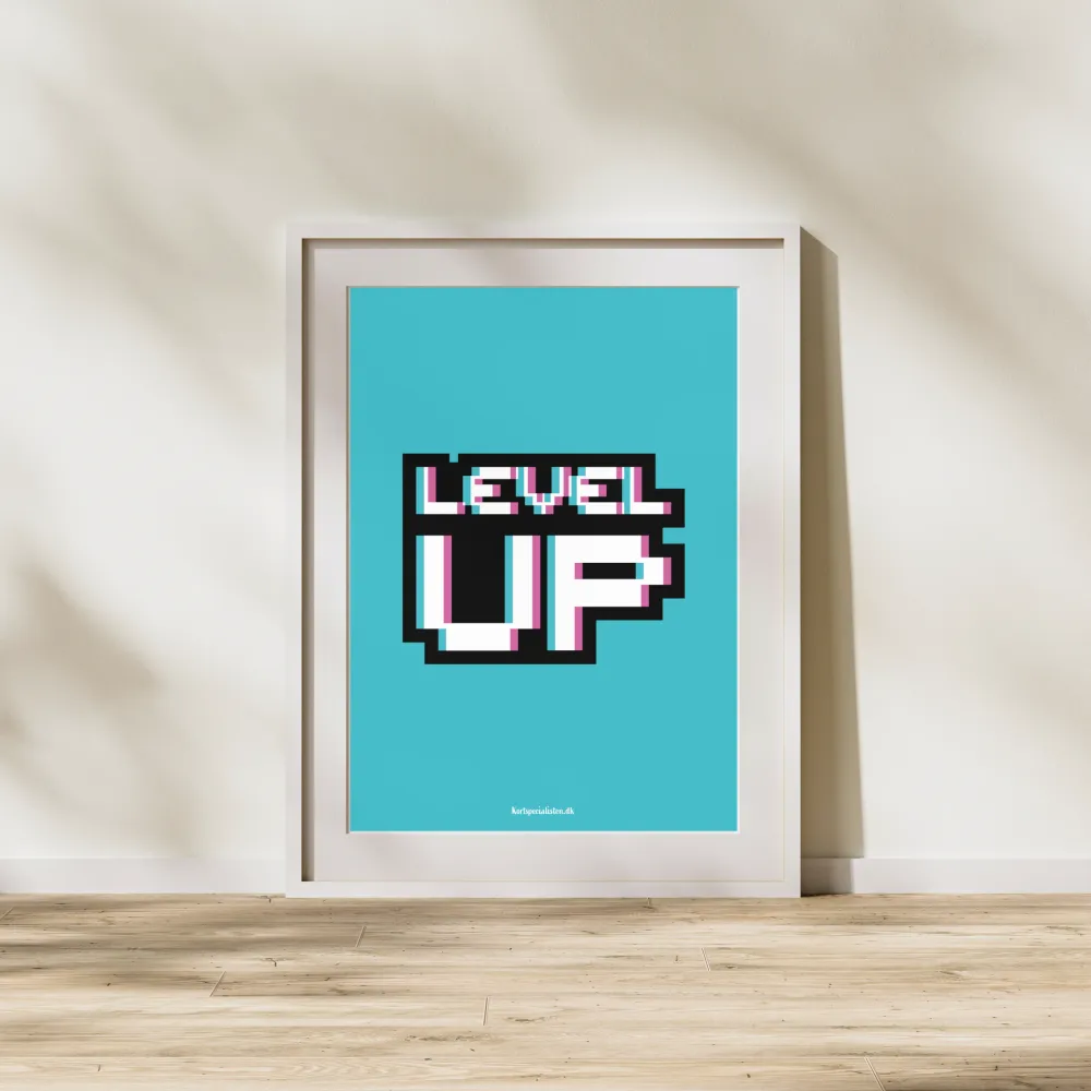 Precision Machined Level Up - Pixels (Plakat) 500x700mm