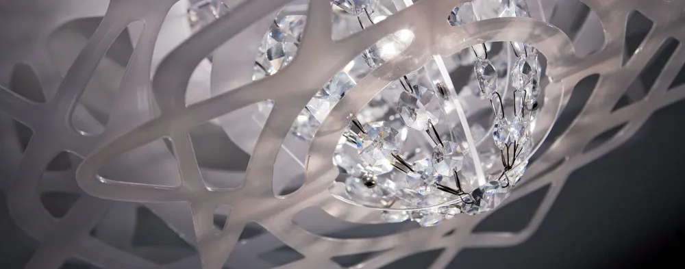 Aurora L loftlampe fra Slamp Hvid