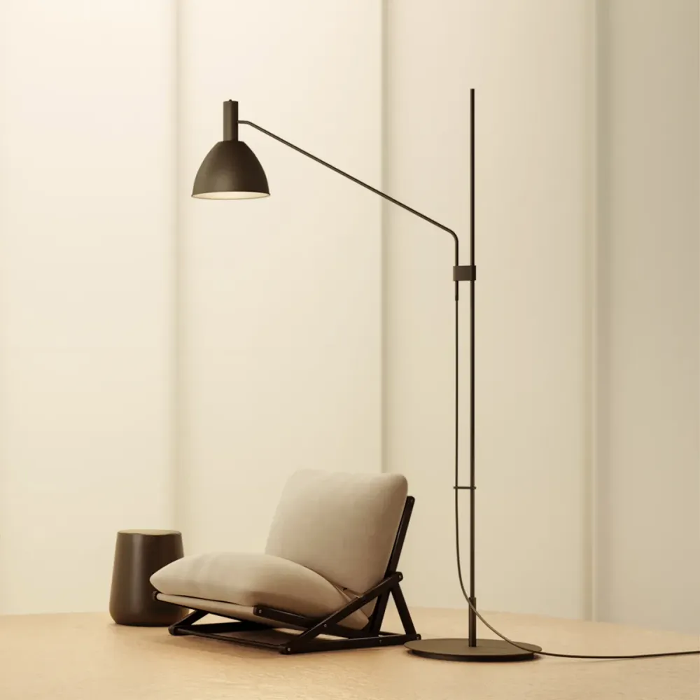 Bauhaus 90F gulvlampe Lumini Graa