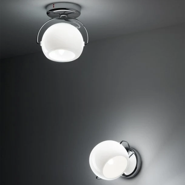 Beluga 1 alabast væg/-loftlampe fra Fabbian
