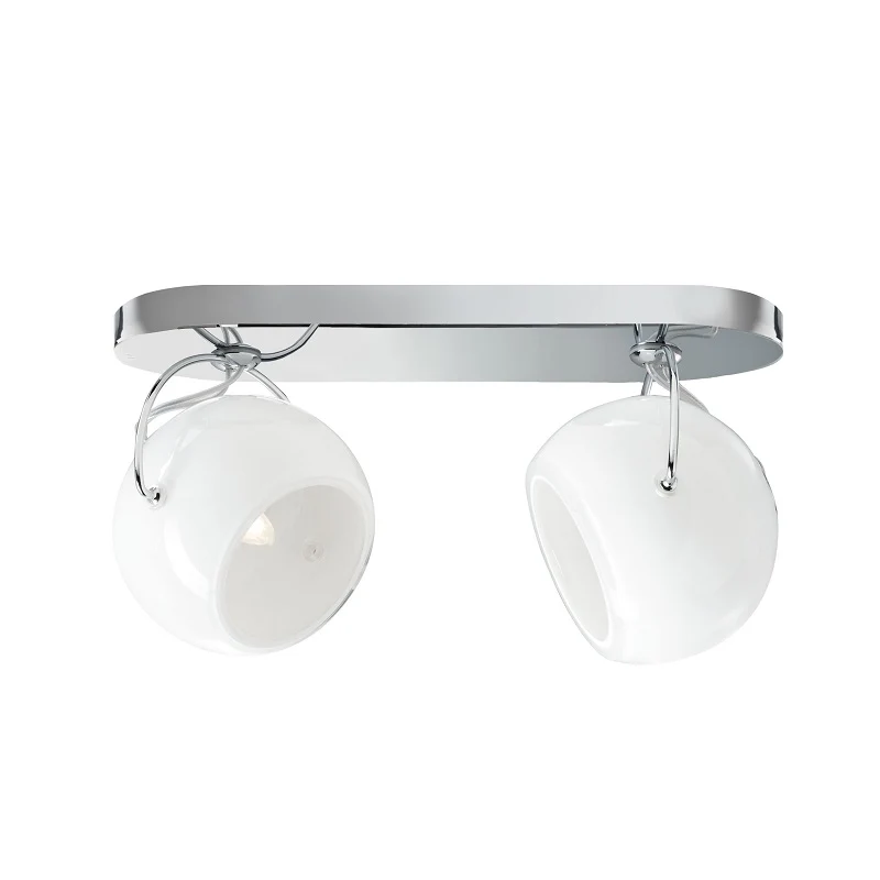 Beluga 2&3 Ivory væg/-loftlampe fra Fabbian Beluga