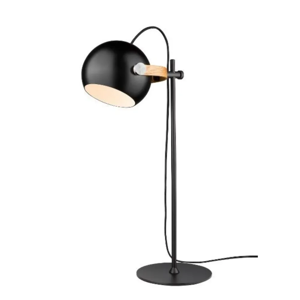 DC bordlampe E26 Base Sort