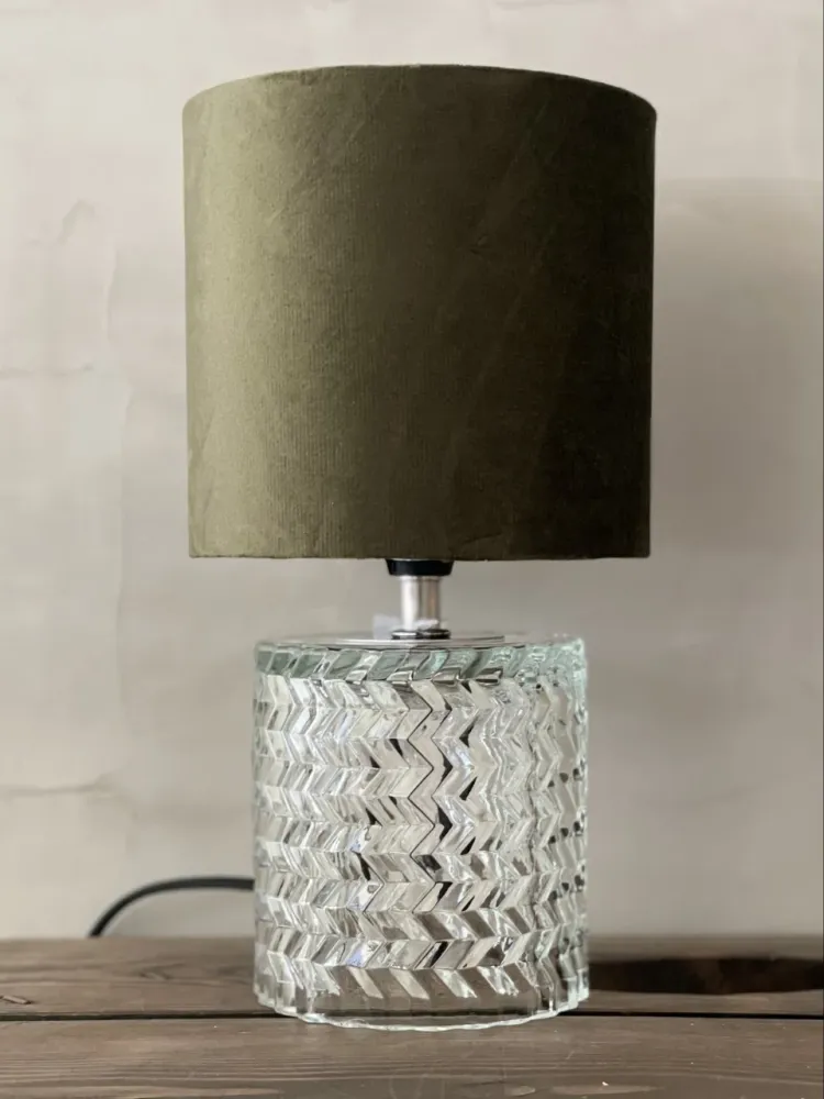 Bordlampe H:29 cm. Klar