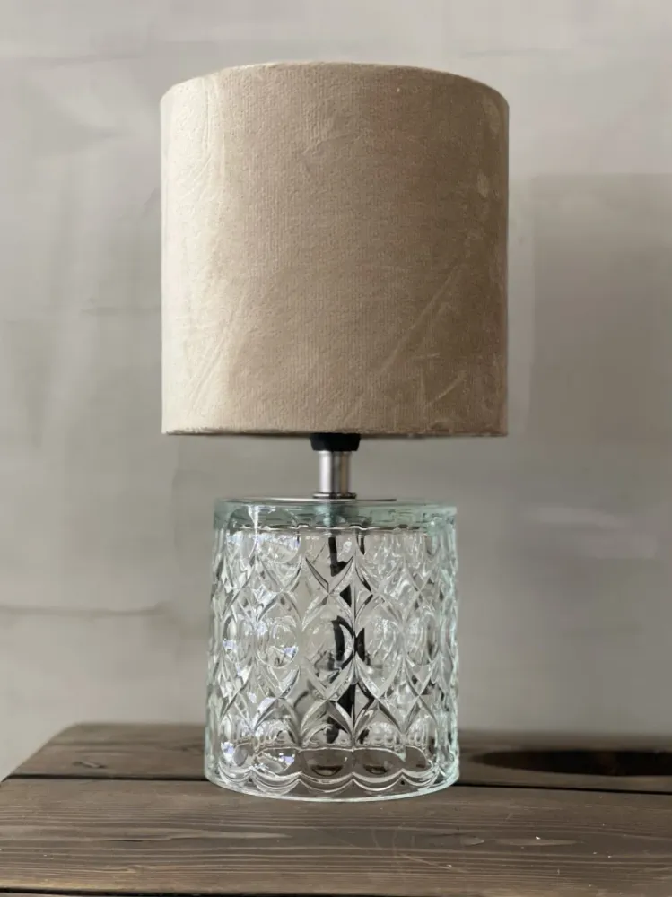Bordlampe H:29 cm. Klar