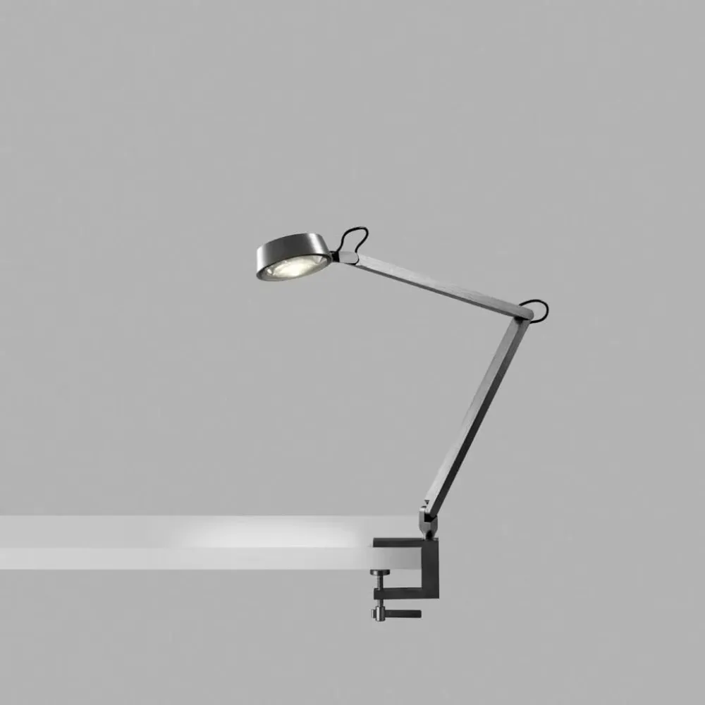 Charcoal T1 Bordlampe m/ klemme Titanium - Light-Point