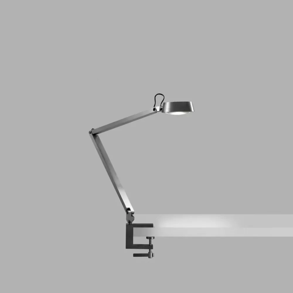 Charcoal T1 Bordlampe m/ klemme Titanium - Light-Point