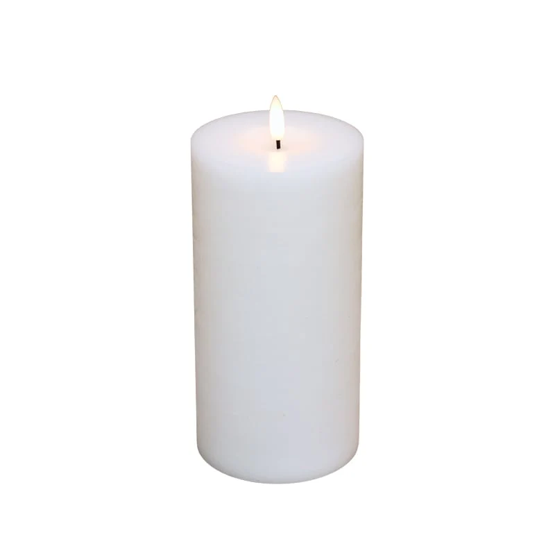 Cozzy LED bloklys Ø10 x H15 cm snow