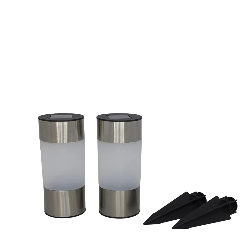 Cozzy solcelle havefakler metal 2 stk. Ø6xH23,5 cm