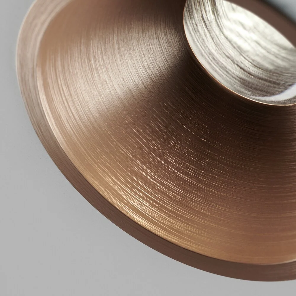 Curve II Ø110 Spotlampe Rose Amber