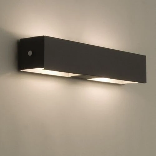 Daylight Spectrum Dobbelt Lyskassen væglampe ABC vivid Sort