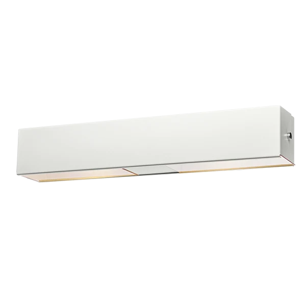 Daylight Spectrum Dobbelt Lyskassen væglampe ABC vivid Sort