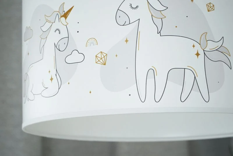 Duolla bordlampe med enhjørningemotiv 1 x E27