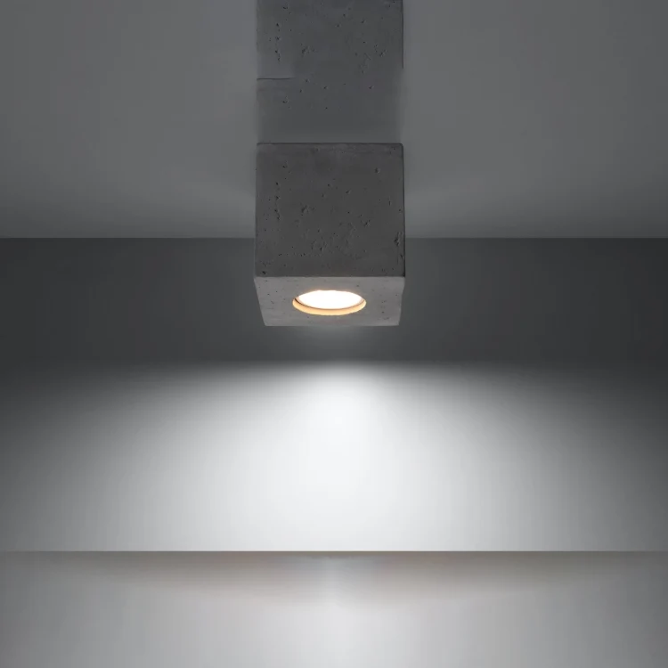 Energieffektiv Loftslampe QUAD beton