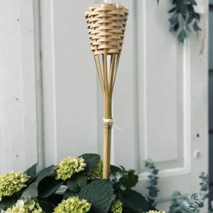 Fakkel med myggelys - Citronella 76cm - Sæt af 2 stk