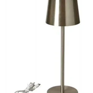 GENOPLAD. BORDLAMPE LED SØLV 27,5 HØJ