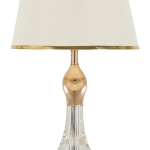 Glam bord i jern, glas og stof – 33x59 cm