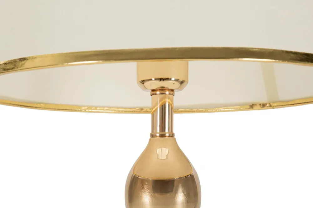 Glam bord i jern, glas og stof – 33x59 cm