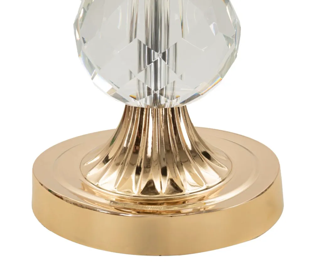 Glam bord i jern, glas og stof – 33x59 cm