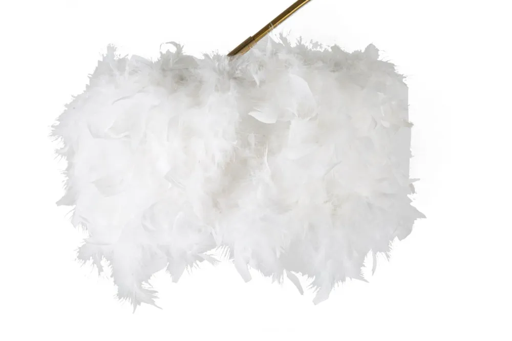 Glam lampe i jern, marmor og plast – 100x150 cm